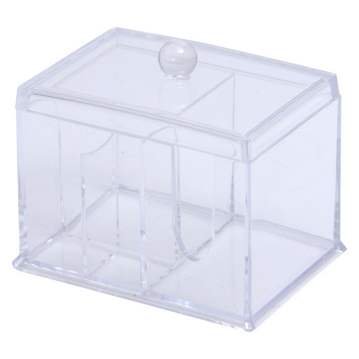 PSコスメ収納 コットン･綿棒ケース クリア 148 ×109 ×94 fj-14386の画像