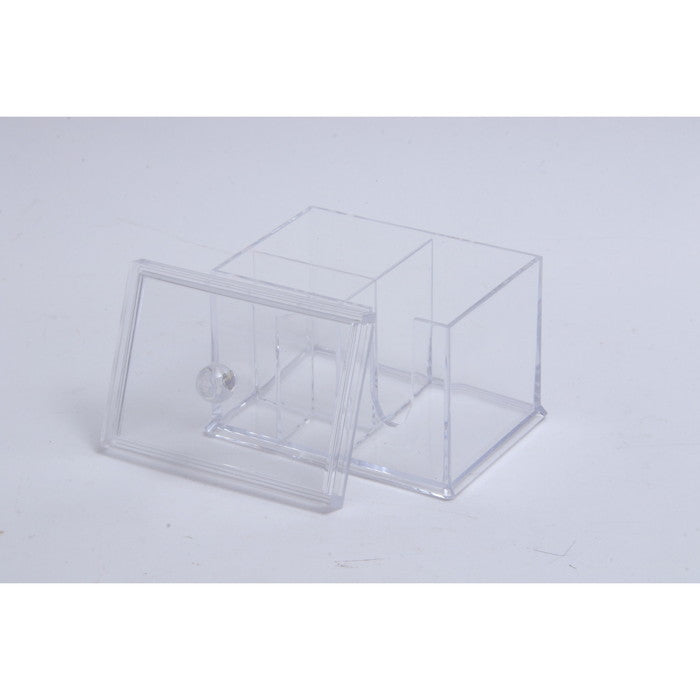 PSコスメ収納 コットン･綿棒ケース クリア 148 ×109 ×94 fj-14386の画像