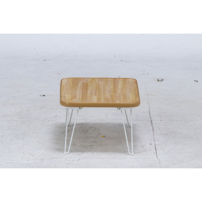 ちゃぶ台 幅45 ナチュラル／ホワイト CB-4530F-NA fj-14413の画像