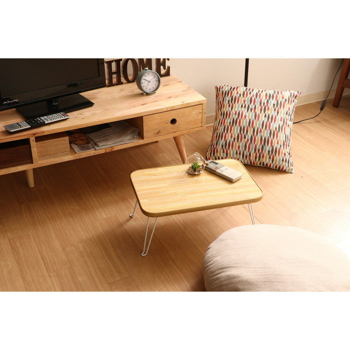 ちゃぶ台 幅45 ナチュラル／ホワイト CB-4530F-NA fj-14413の画像