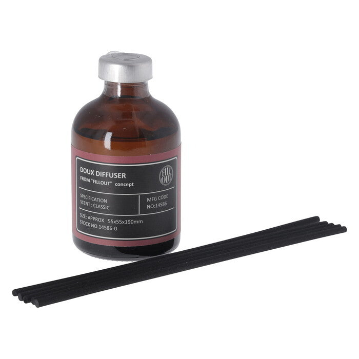 ディフューザー ドゥ 50ml クラシック レッド 完成品 W55×D55×H190mm 0.1kg fj-14586の画像