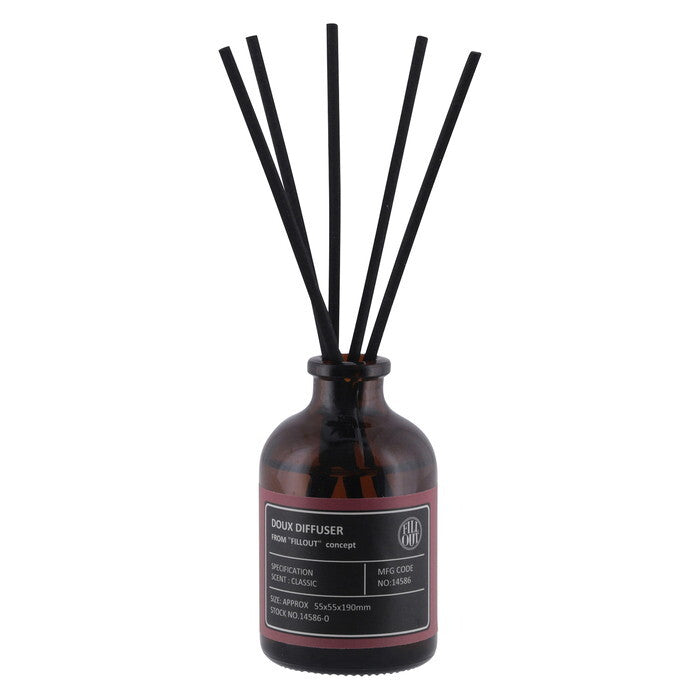 ディフューザー ドゥ 50ml クラシック レッド 完成品 W55×D55×H190mm 0.1kg fj-14586の画像
