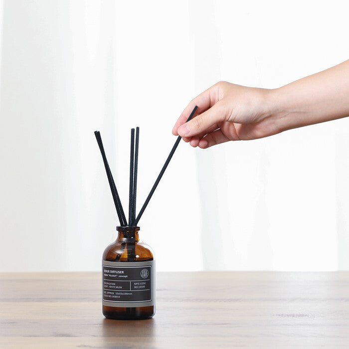 ディフューザー ドゥ 50ml ホワイトムスク グレー 完成品 W55×D55×H190mm 0.1kg fj-14589の画像