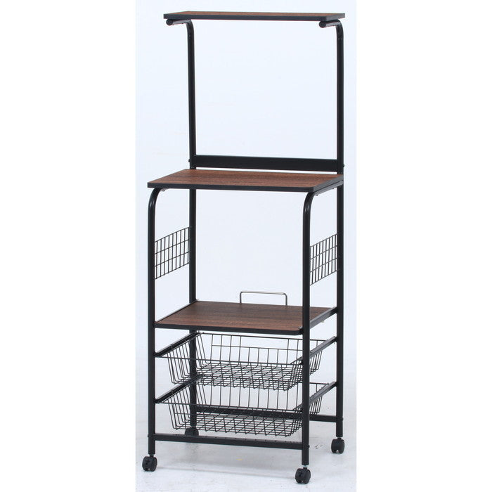 レンジワゴン ブラック／ブラウン FBC-03-1 BK/BR fj-14637の画像