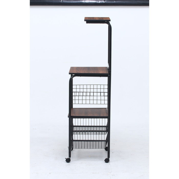 レンジワゴン ブラック／ブラウン FBC-03-1 BK/BR fj-14637の画像