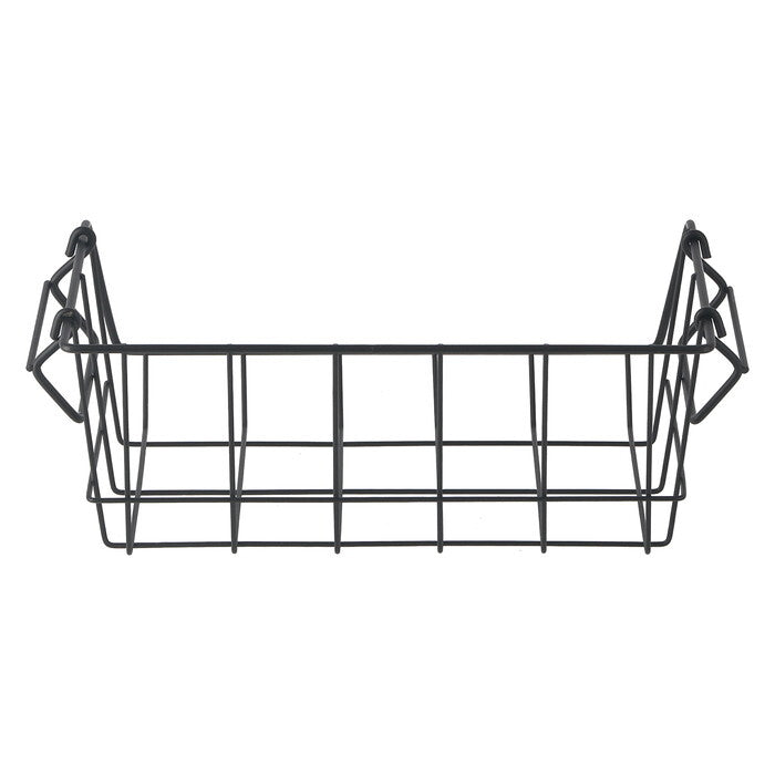フロントオープンバスケットW26 黒 完成品 W260×D180×H100mm 0.2kg fj-14894の画像