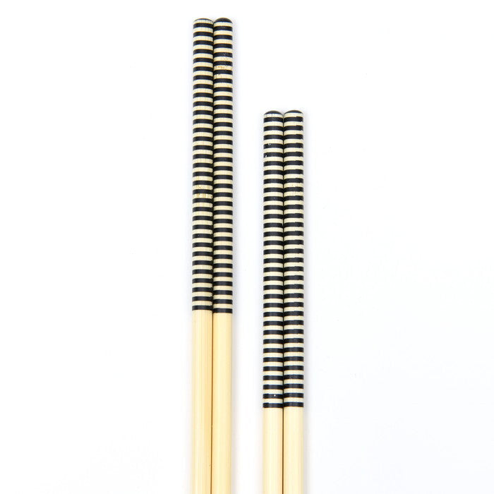 菜箸2膳セット ボーダー 完成品 W50×D7×H330mm 0.038kg fj-15935の画像
