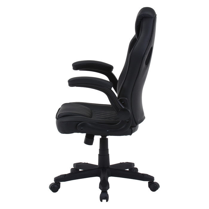 ゲーミングチェア シグナル ブラック 幅655×奥行630×高さ1030?1110 fj-16547の画像