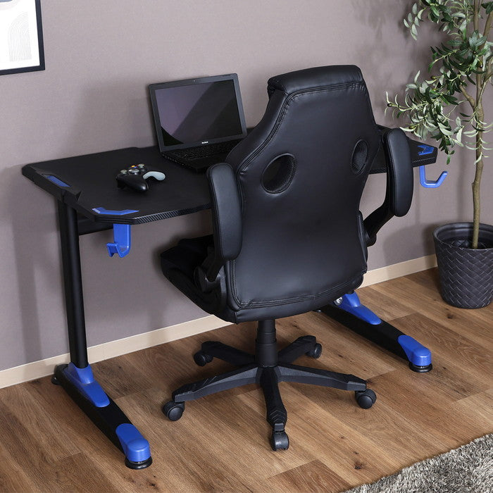 ゲーミングチェア シグナル ブラック 幅655×奥行630×高さ1030?1110 fj-16547の画像