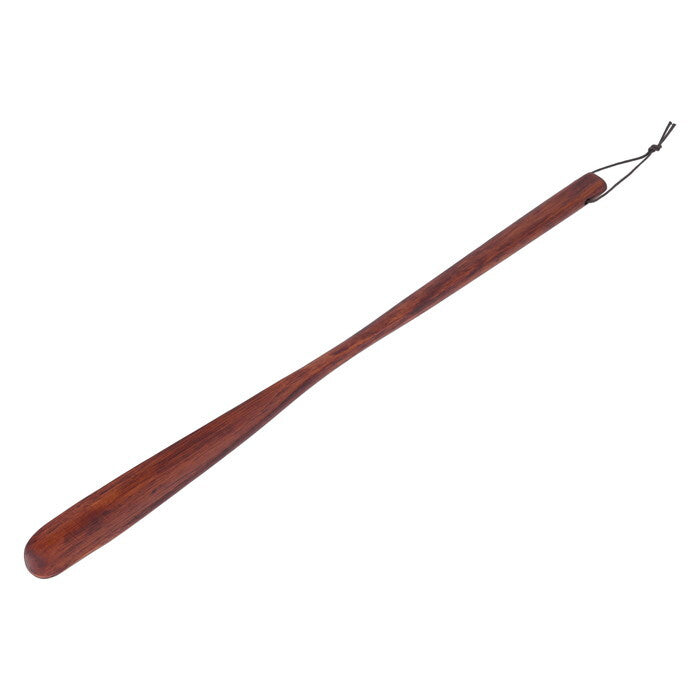 靴べら ヘレナ 柯木 55cm BR ブラウン 完成品 W40×D550×H18mm 0.08kg fj-17543の画像