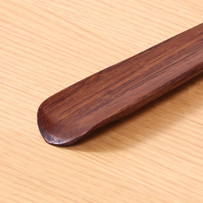 靴べら ヘレナ 柯木 55cm BR ブラウン 完成品 W40×D550×H18mm 0.08kg fj-17543の画像