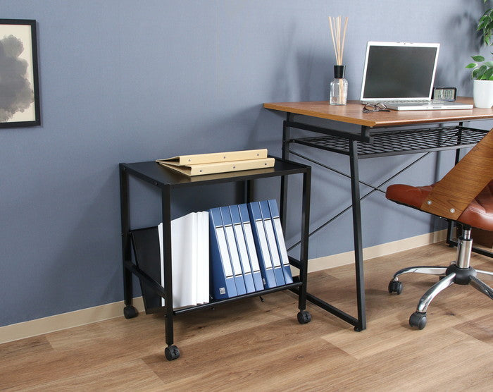 ファイルワゴン1段 ブラック TG-1 BK ブラック 幅550×奥行380×高さ580mm fj-17611の画像