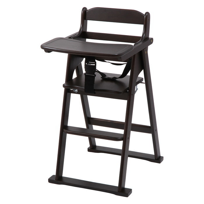 木製折リ畳ミベビーチェアー BR (17333) ブラウン 430×630×830 fj-17633の画像