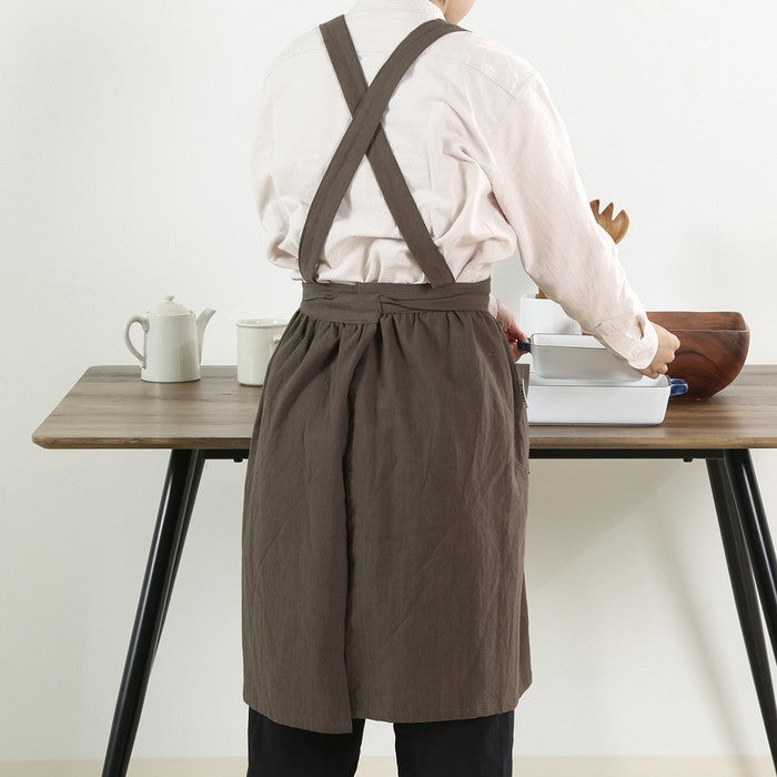 サーケル ドレスエプロン CHARCOAL チャコール 幅770?1250×奥行0×高さ850 fj-17640の画像