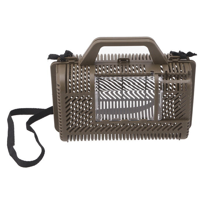 虫ハウス ワクワク 前扉 カーキ 完成品 W192×D90×H145mm 0.103kg fj-18716の画像