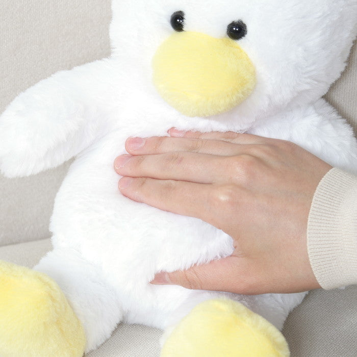 ぬいぐるみ あひる 25cm WH×YE 幅150×奥行180×高さ250 fj-18719の画像