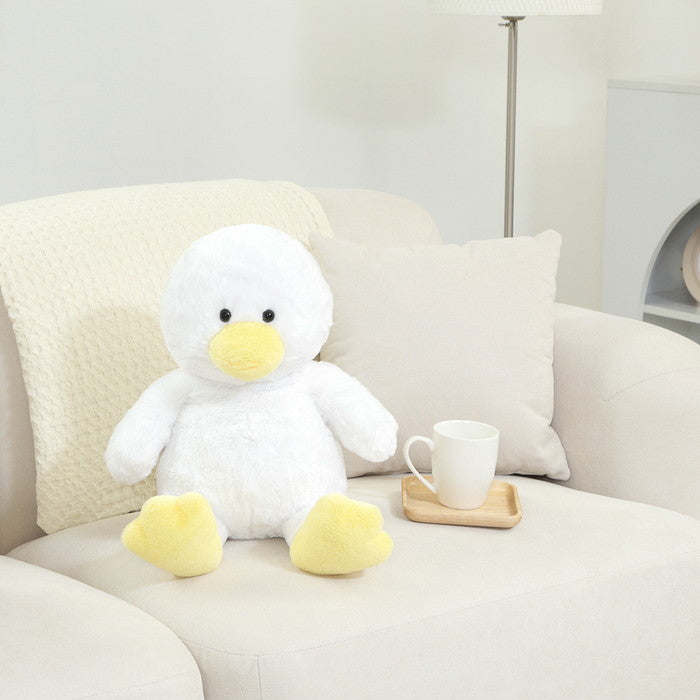 ぬいぐるみ あひる 35cm WH×YE 幅200×奥行250×高さ350 fj-18723の画像