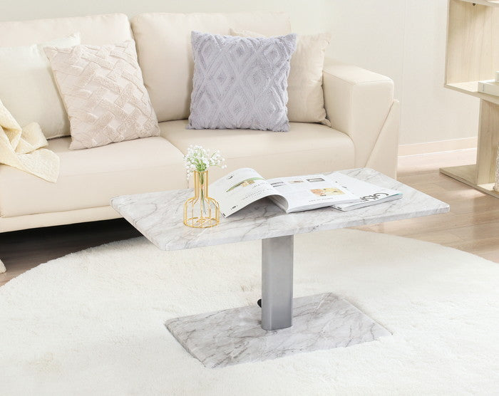 昇降テーブル9050 43?57 大理石 LUT9050 43-57 大理石 幅900×奥行500×高さ430?570mm fj-19072の画像