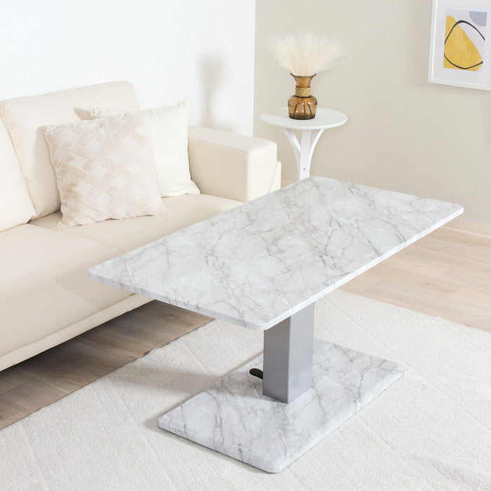 昇降テーブル12060 43?57 大理石 LUT1260 43-57 大理石 幅1200×奥行600×高さ430?570mm fj-19073の画像