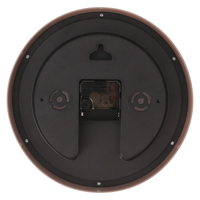掛時計 掛け時計 かけ時計 フォレスト φ25 BR ブラウン 完成品 W250×D40×H250mm 0.58kg fj-19075の画像