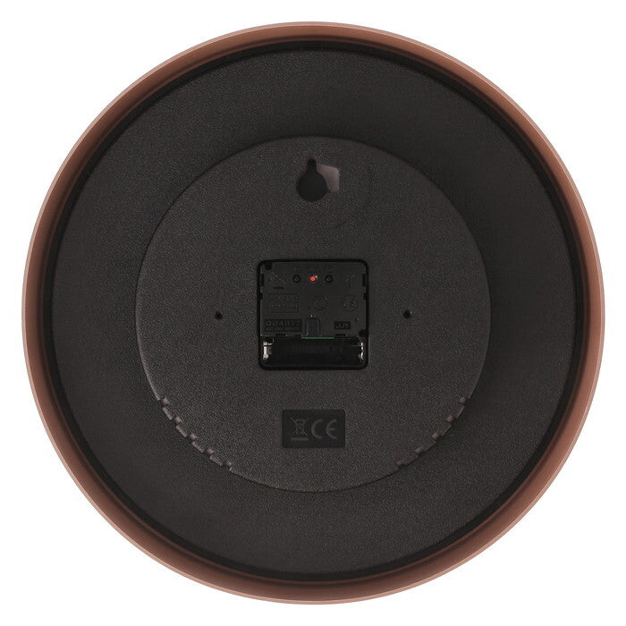 掛時計 電波 フォレスト φ30 BR ブラウン 完成品 W300×D45×H300mm 0.61kg fj-19079の画像