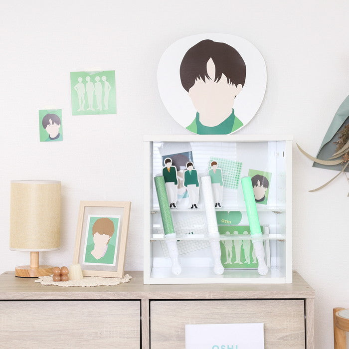 推し活収納ボックス 2023-0116-02 ホワイト 幅366×奥行250×高さ366mm fj-19240の画像