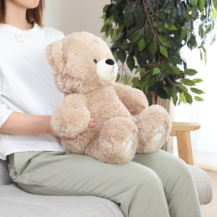 ぬいぐるみ くま 35cm BE 完成品 W360×D330×H350-480mm 0.45kg fj-19551の画像