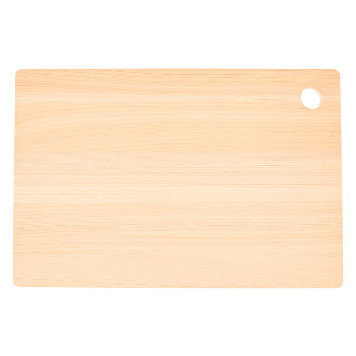 まな板 乾かしやすい ひのき 38x24cm ナチュラル 完成品 W380×D240×H12mm 0.546kg fj-19963の画像