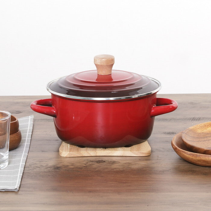 トリベット 木製 スクエア ボヌール ナチュラル 完成品 W170×D170×H10mm 0.145kg fj-22645の画像