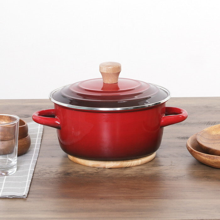 トリベット 木製 ペア ボヌール ナチュラル 完成品 W180×D160×H10mm 0.12kg fj-22646の画像