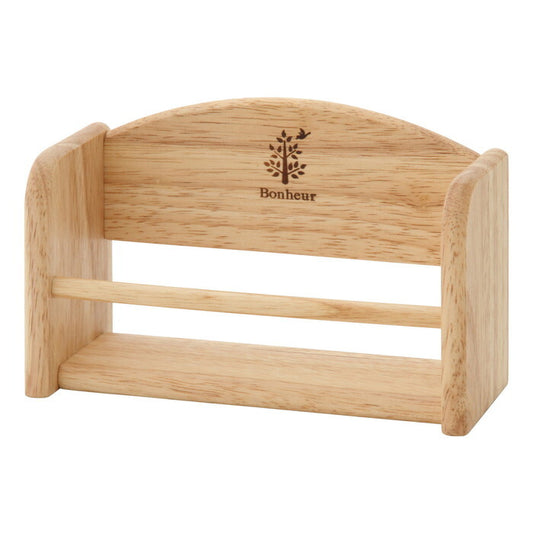 スパイスラック 木製 ボヌール ナチュラル 完成品 W165×D70×H105mm 0.175kg fj-22650の画像