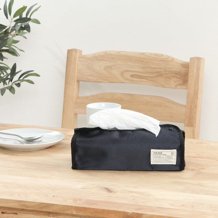 LB ティッシュケース ネイビー 幅275×奥行110×高さ65 fj-27620の画像