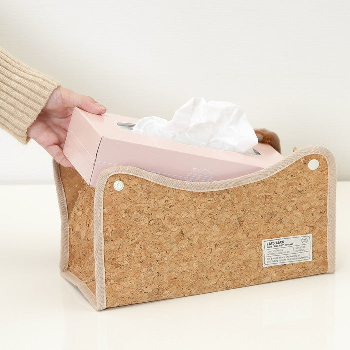 LB ティッシュケース コルク コルク 幅275×奥行110×高さ65 fj-27621の画像