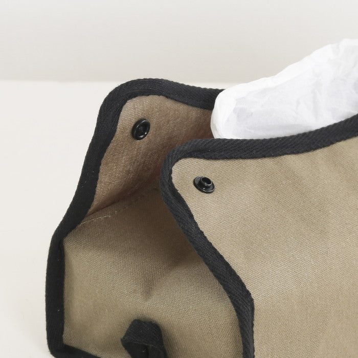 LB ティッシュケース カーキ 幅275×奥行110×高さ65 fj-27622の画像