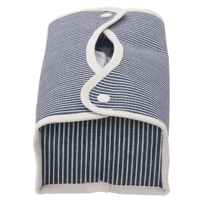 LB ティッシュケース ヒッコリー ネイビー 幅275×奥行110×高さ65 fj-27624の画像