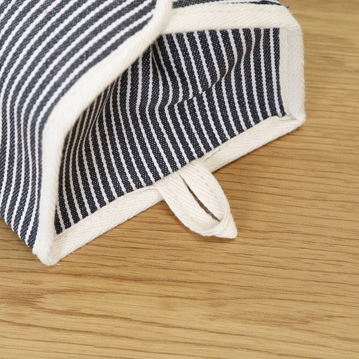 LB ティッシュケース ヒッコリー ネイビー 幅275×奥行110×高さ65 fj-27624の画像