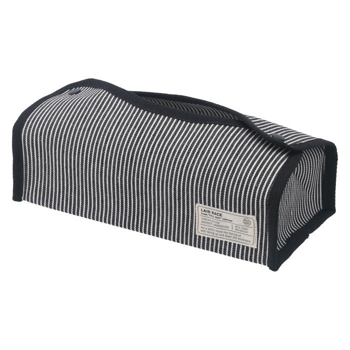 LB ティッシュケース ヒッコリー ブラック 幅275×奥行110×高さ65 fj-27625の画像