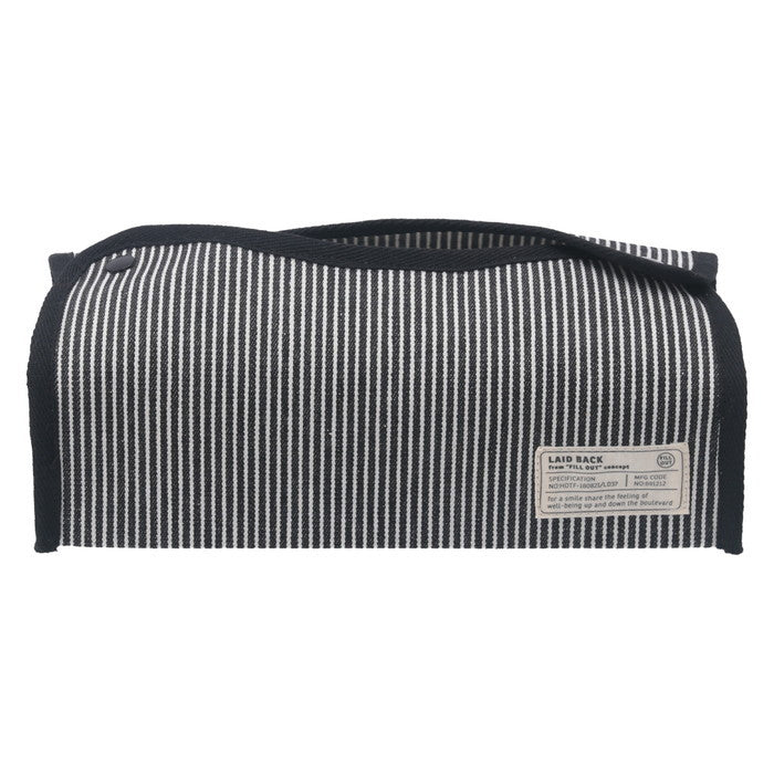 LB ティッシュケース ヒッコリー ブラック 幅275×奥行110×高さ65 fj-27625の画像