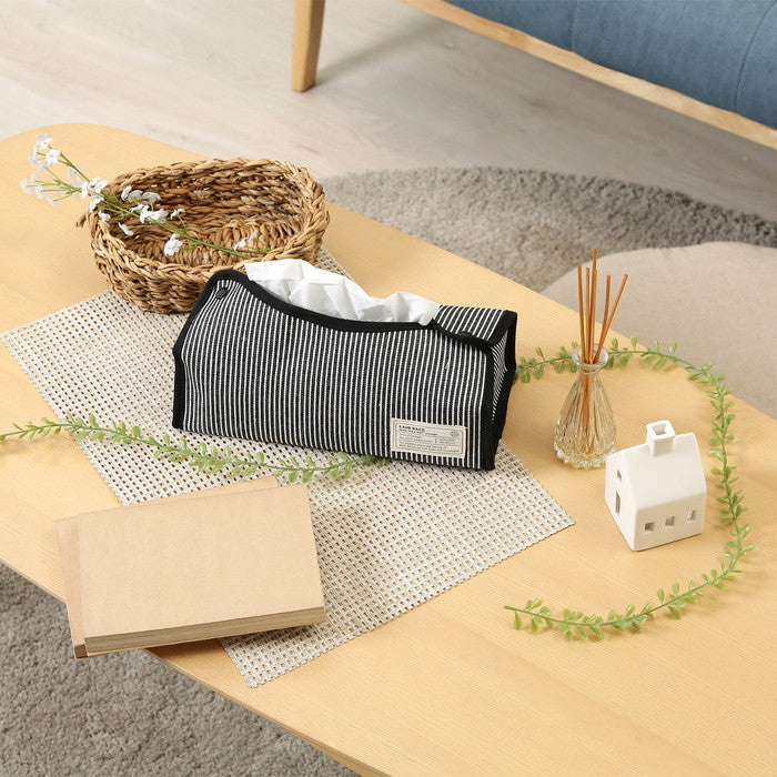 LB ティッシュケース ヒッコリー ブラック 幅275×奥行110×高さ65 fj-27625の画像