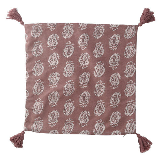 クッションカバー 45×45 タッセルペーズリー PK ピンク 幅45×450×高さ5 fj-27896の画像