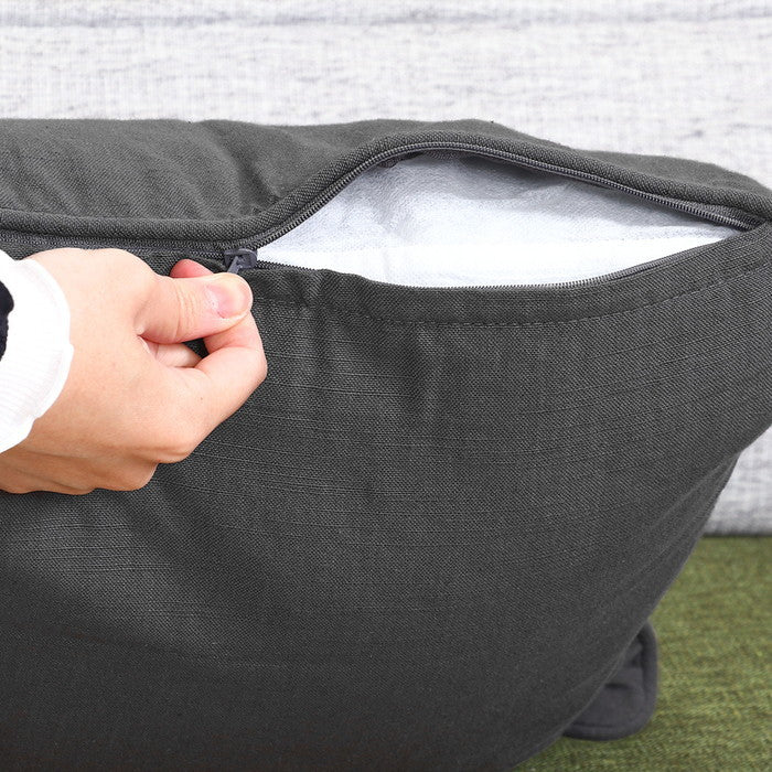 サーケル クッションカバー 45×45 パイピング GY チャコールグレー 幅45×450×高さ5 fj-27899の画像