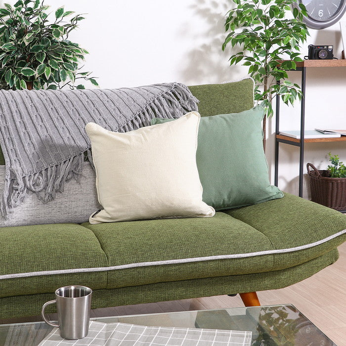 サーケル クッションカバー 45×45 パイピング IV アイボリー 幅45×450×高さ5 fj-27900の画像