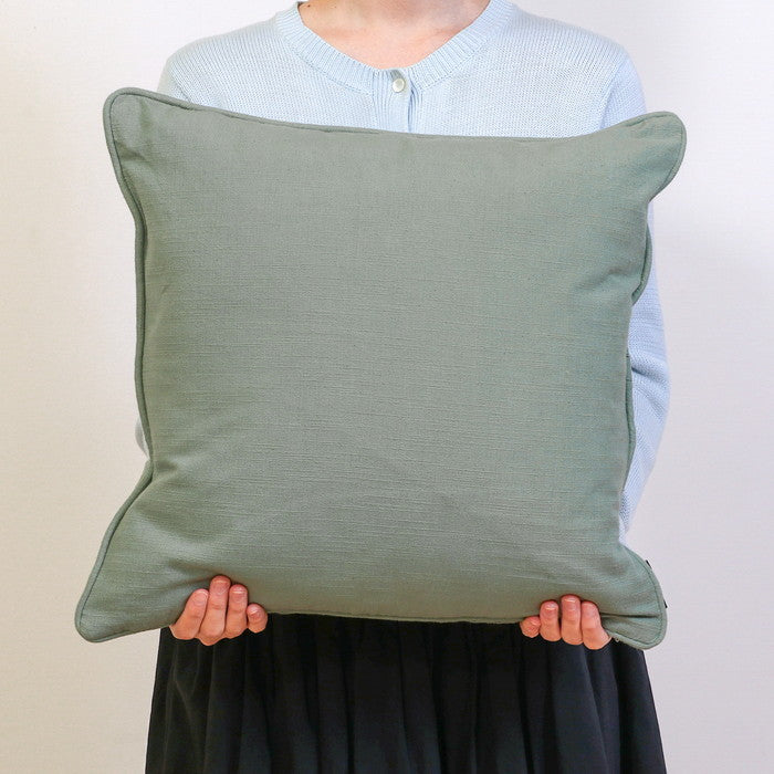 サーケル クッションカバー 45×45 パイピング GR セラドングリーン 幅45×450×高さ5 fj-27901の画像