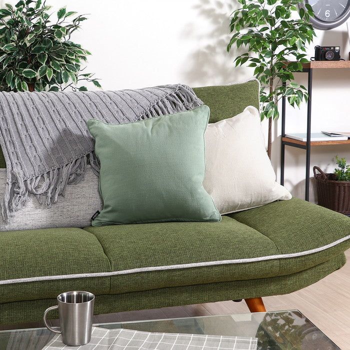 サーケル クッションカバー 45×45 パイピング GR セラドングリーン 幅45×450×高さ5 fj-27901の画像