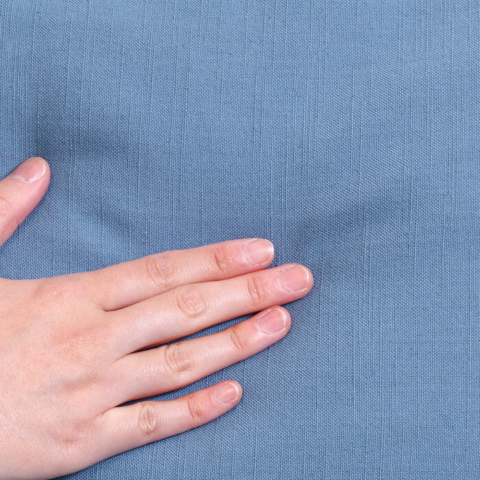 クッションカバー サーケル 45×45 パイピング BL ブルー 完成品 W450×D450×H5mm 0.1kg fj-27903の画像