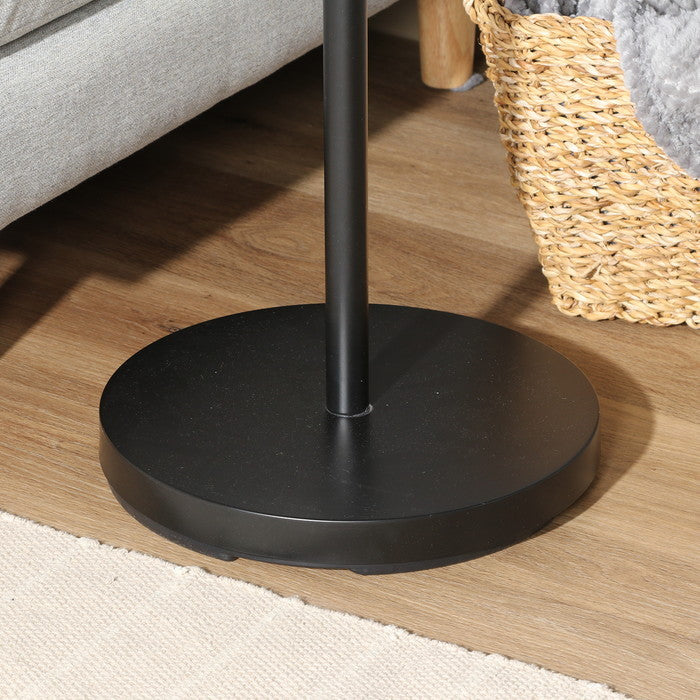 リュックが掛けられるポールハンガー ブラック マットブラック 幅335×奥行335×高さ1720 fj-27955の画像