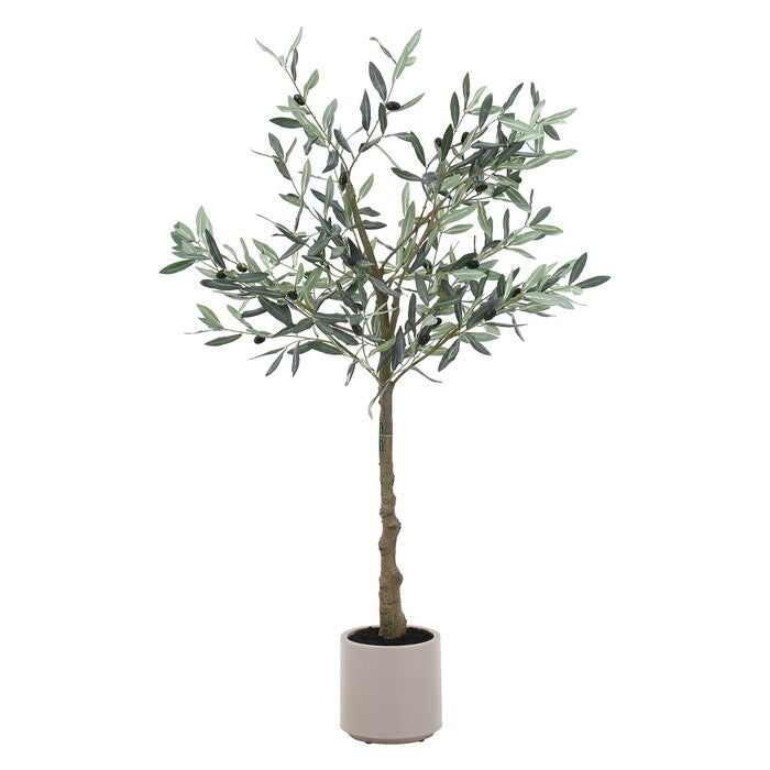 フェイクグリーン オリーブ 120? ジョイント グリーン 完成品 一部取付 W600×D600×H1200mm 3.64kg fj-28054の画像