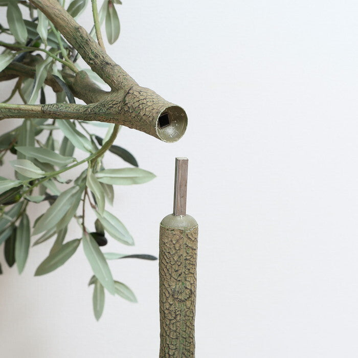 フェイクグリーン オリーブ 120? ジョイント グリーン 完成品 一部取付 W600×D600×H1200mm 3.64kg fj-28054の画像