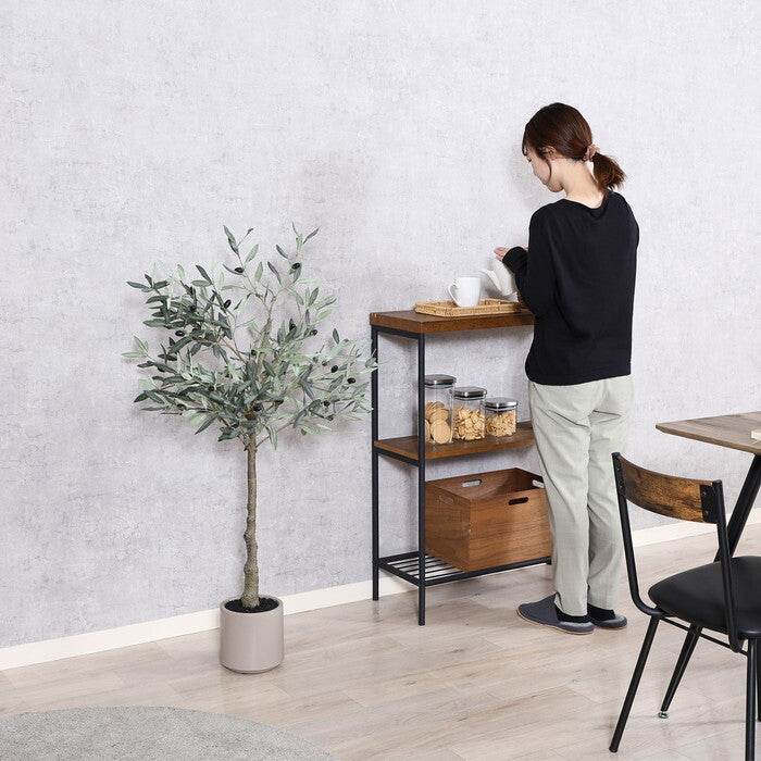 フェイクグリーン オリーブ 120? ジョイント グリーン 完成品 一部取付 W600×D600×H1200mm 3.64kg fj-28054の画像