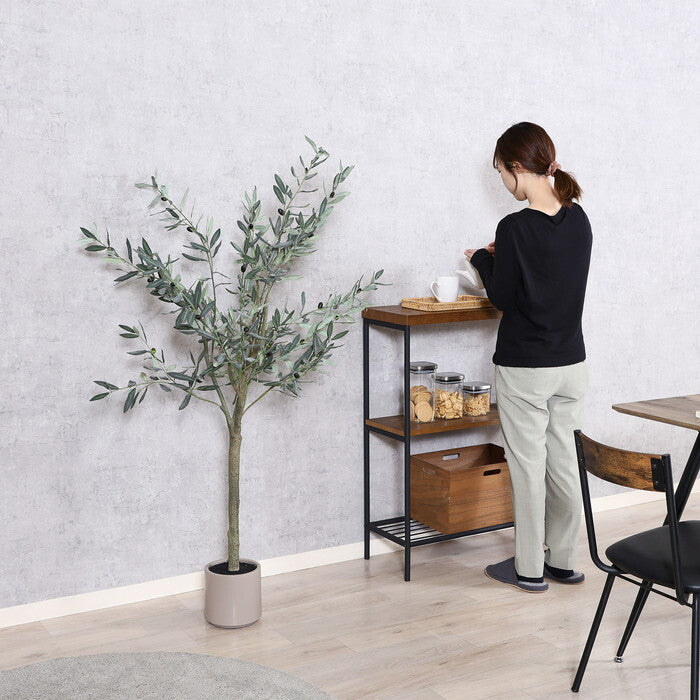 フェイクグリーン オリーブ 150? ジョイント グリーン 完成品 一部取付 W700×D700×H1500mm 4.14kg fj-28057の画像